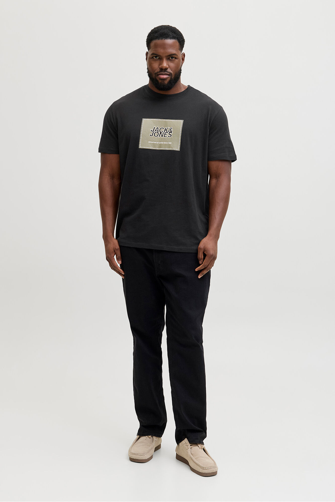 Jack & Jones PLUS T-shirt logo quadrado