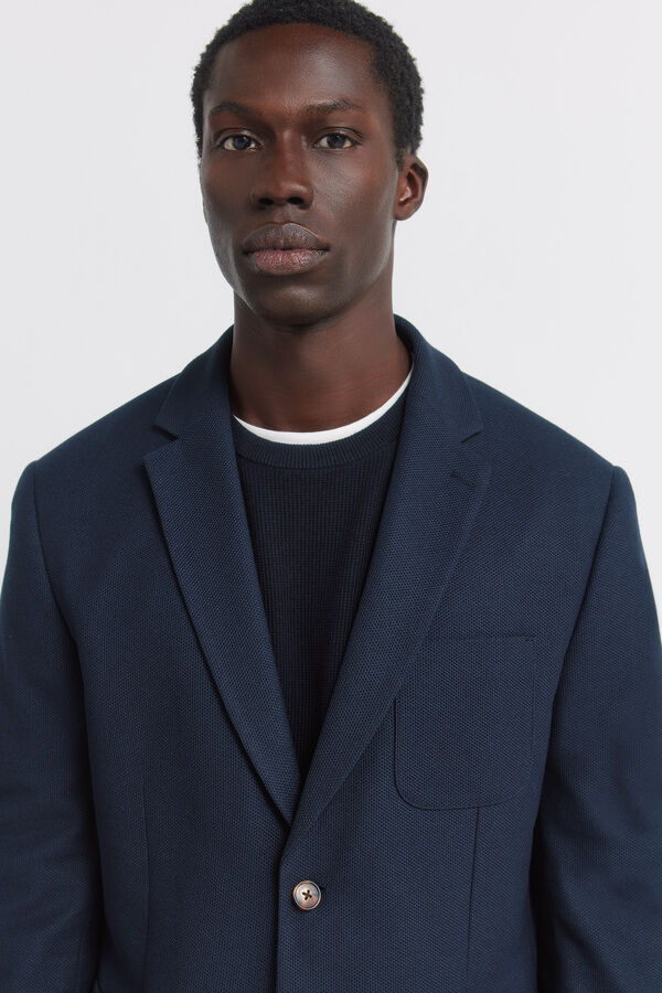 Springfield Birdseye blazer azul