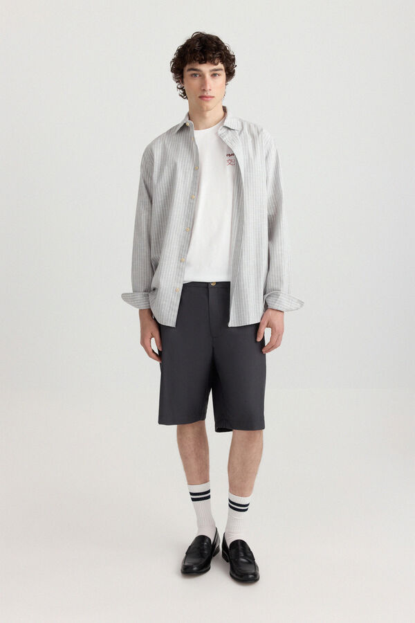 Springfield Bermuda relaxed fit cinzento