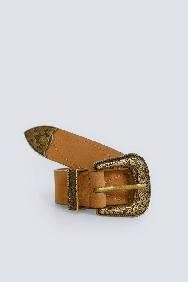 Springfield Cinto cowboy com costura vison