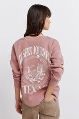 Springfield Sweatshirt "Texas" rosa