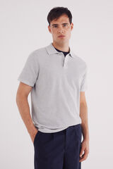 Springfield Jersey manga corta estructura cuello polo gris