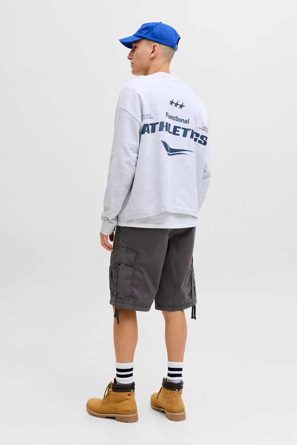 Jack & Jones Bermuda cargo relaxed fit cinzento