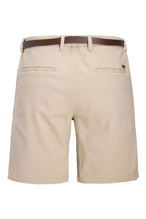 Jack & Jones Bermuda chino com cinto cru