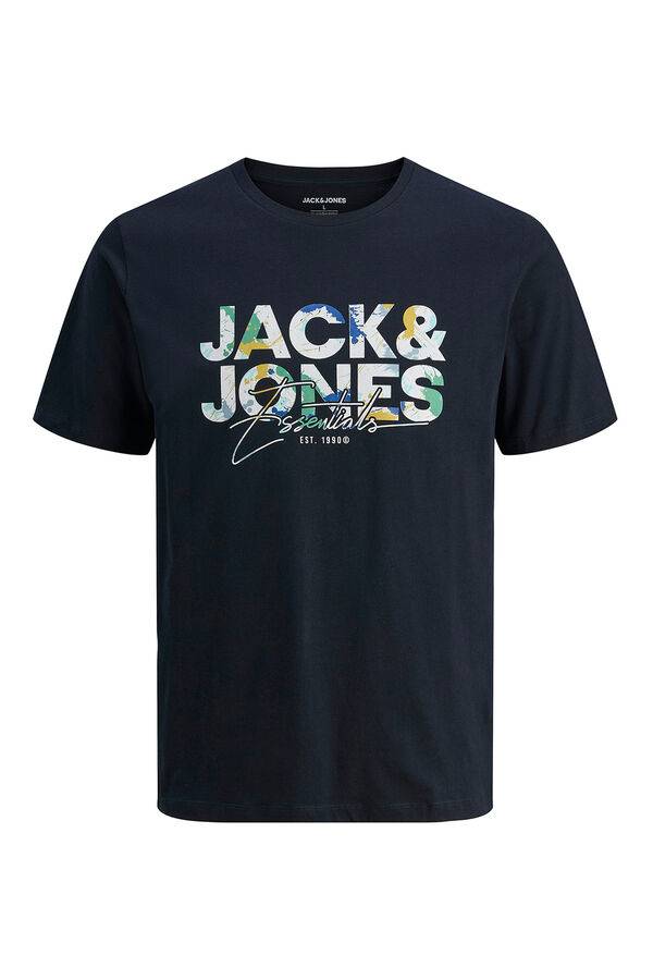 Jack & Jones Regular fit printed t-shirt blue
