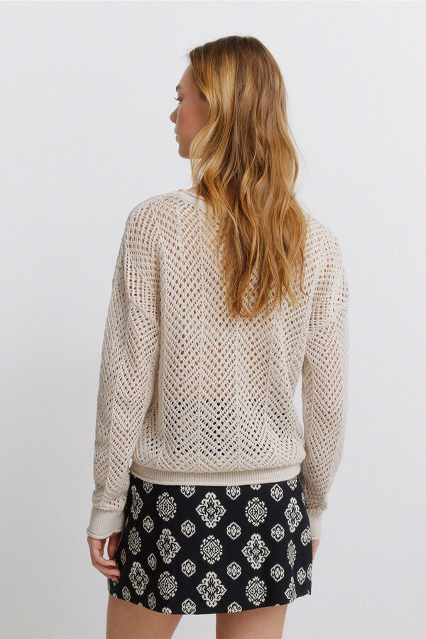 Springfield Jersey pointelle lurex tostado