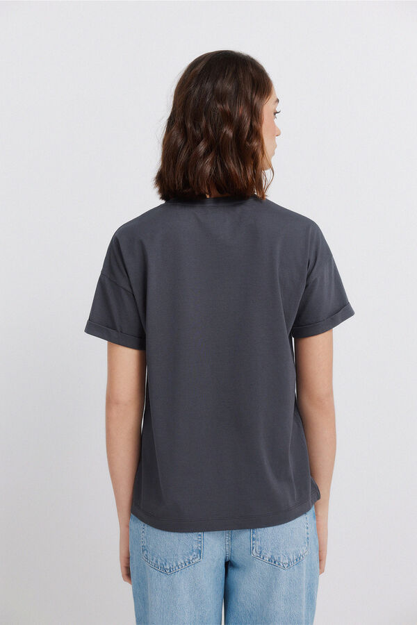 Springfield T-shirt de manga curta Disney cinzento