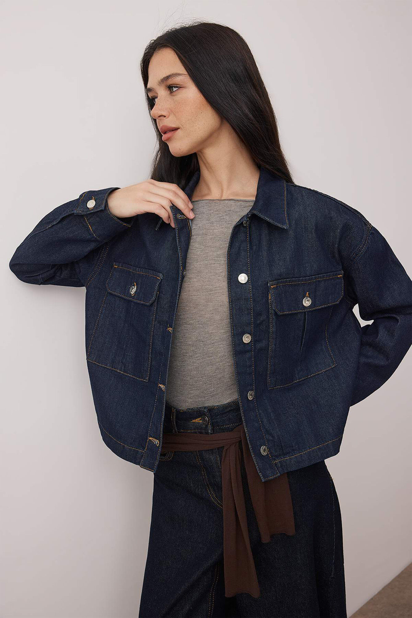 Trendyol Blazer cruzada de doble botonadura