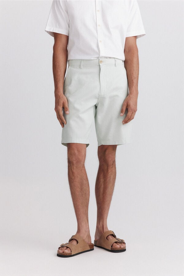Springfield Bermuda t&eacute;cnica wide & relaxed fit verde