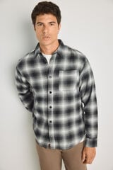 Jack & Jones Camisa relaxed de flanela cinzento