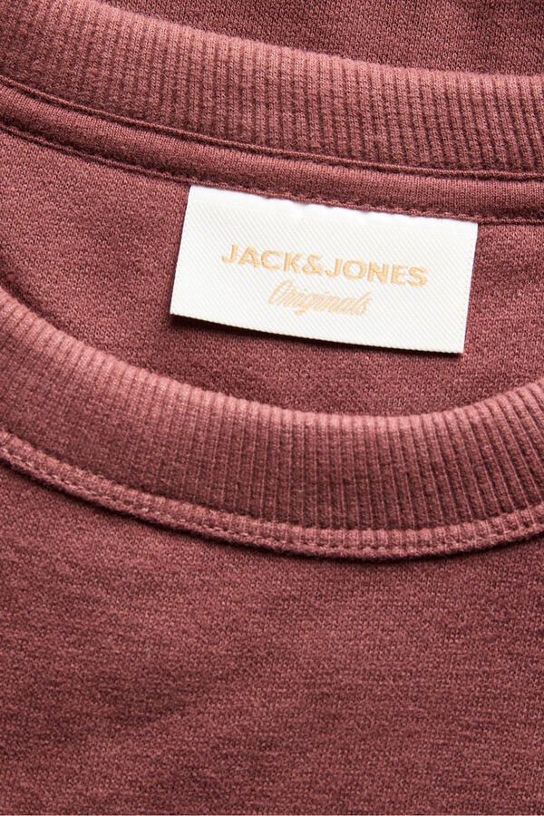 Jack & Jones Sweatshirt b&aacute;sico com logo vermelho