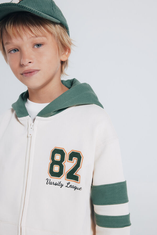Springfield Kids Sweatshirt com capuz capuz estampado