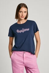 Springfield T-shirt com logo  marinho