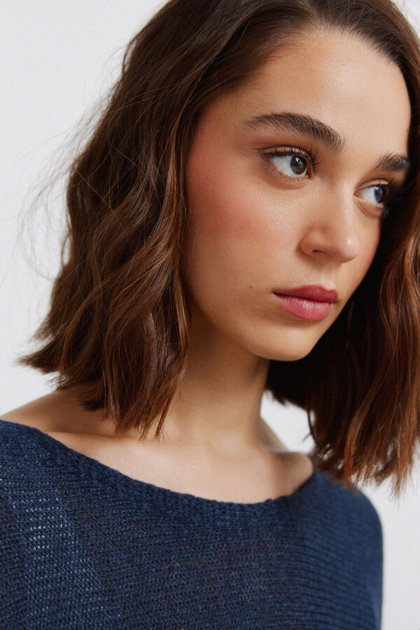 Springfield Boat neck jumper azul