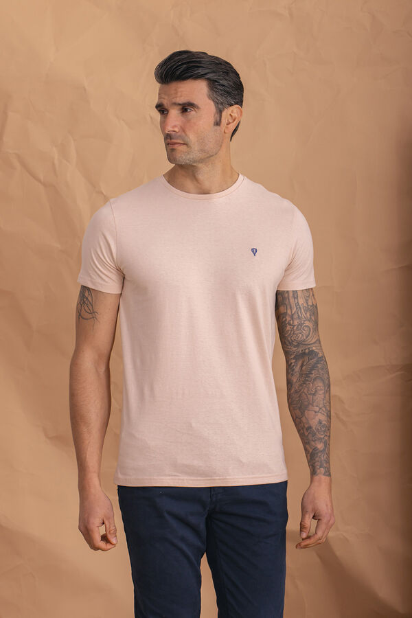 Celopman Camiseta básica rosa rosa