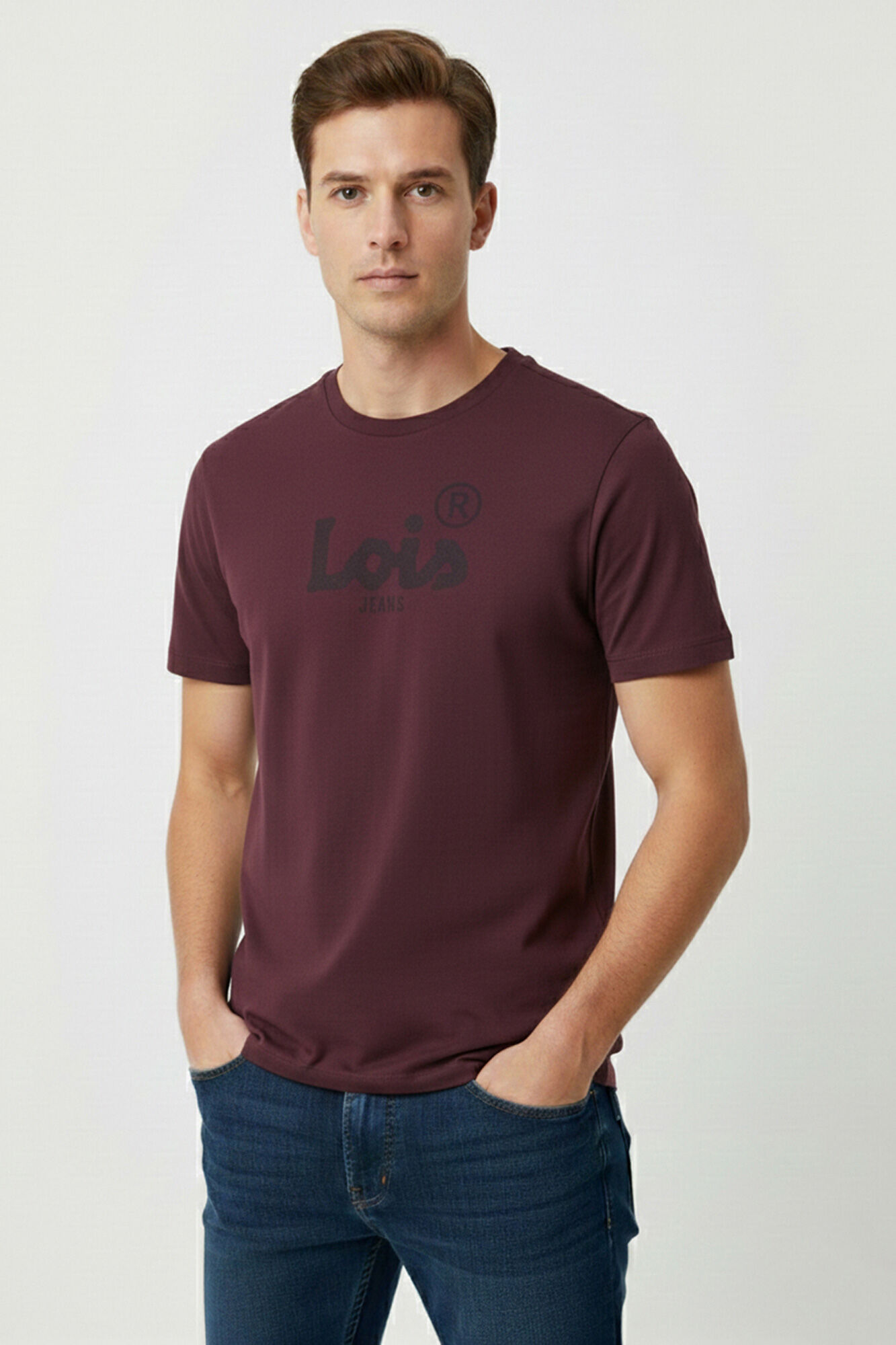 Lois T-shirt b&aacute;sica de manga curta