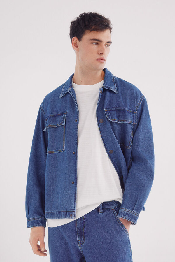Springfield T-shirt risca piqué bege
