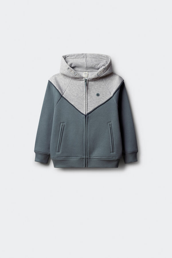Springfield Kids Sweatshirt com capuz para menino azul