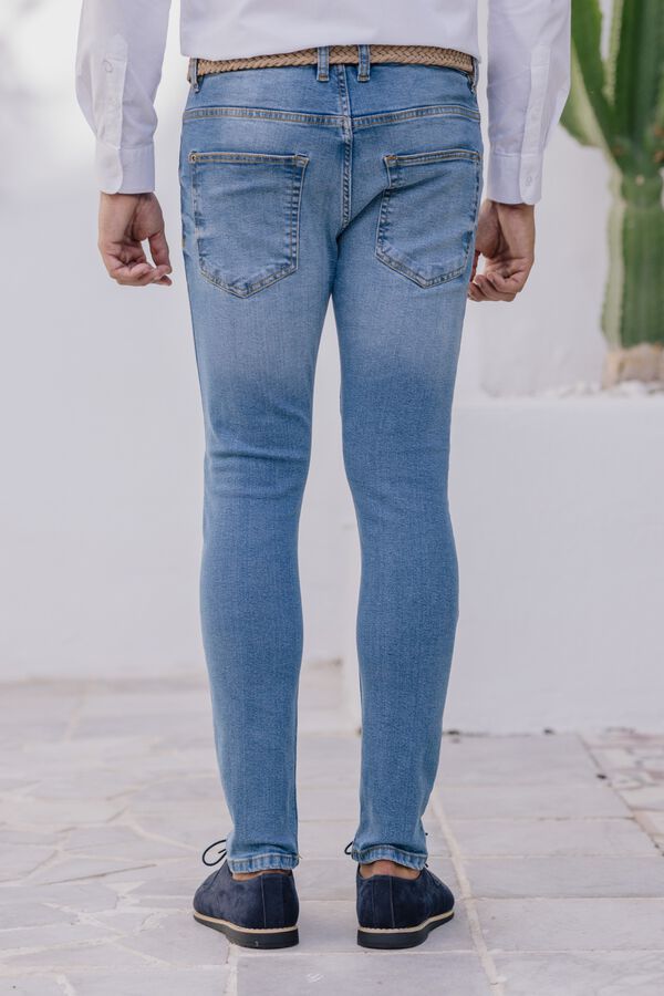Celopman Cal&ccedil;a jeans skinny azul