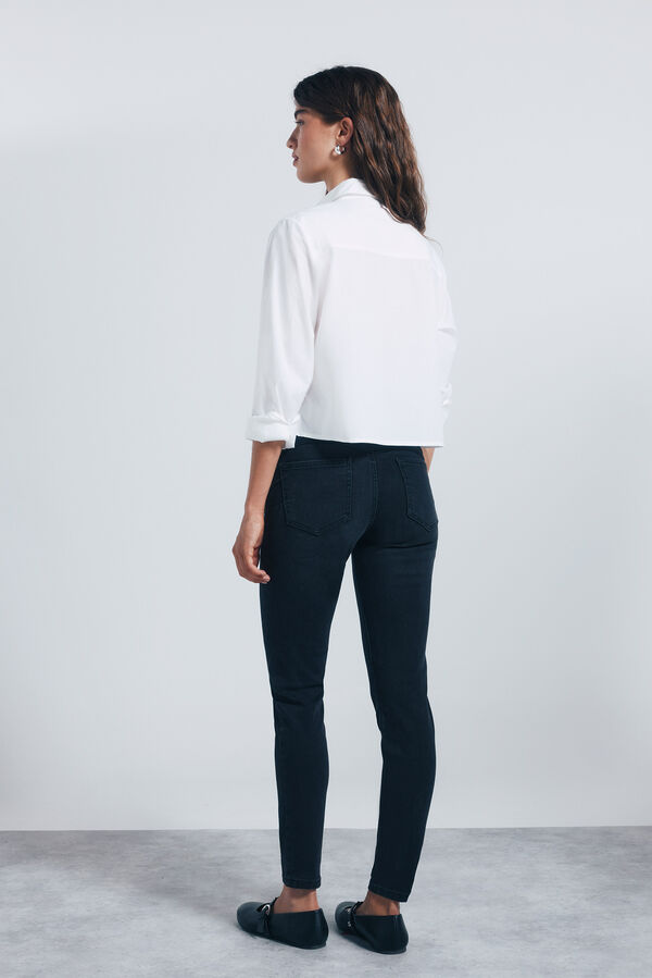 Springfield Jeans Push up preto