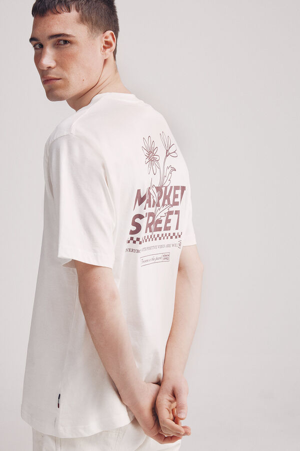 Springfield camiseta de rua do mercado bege