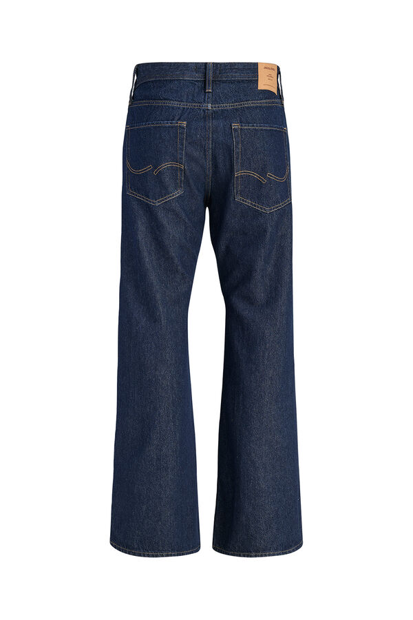 Jack & Jones Jeans flare cintura alta em algod&atilde;o azul