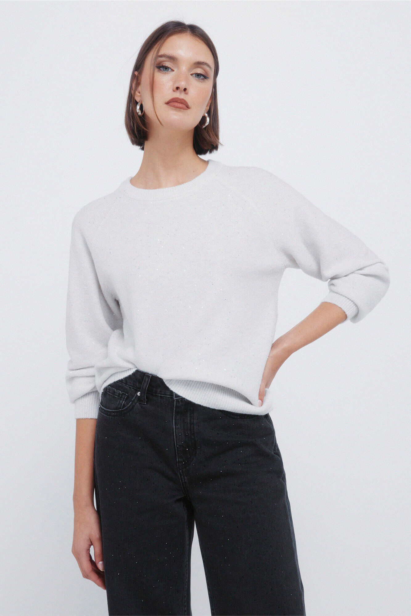 Springfield Camisola com lantejoulas