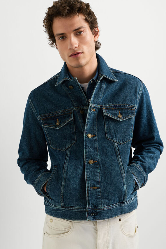 Chaqueta trucker denim oversize