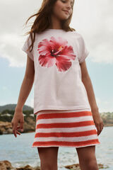 Springfield Kids Camisa de menina hibisco rosa