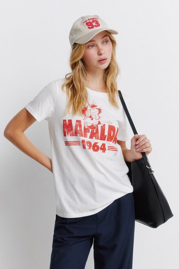 Springfield T-shirt "Mafalda" branco
