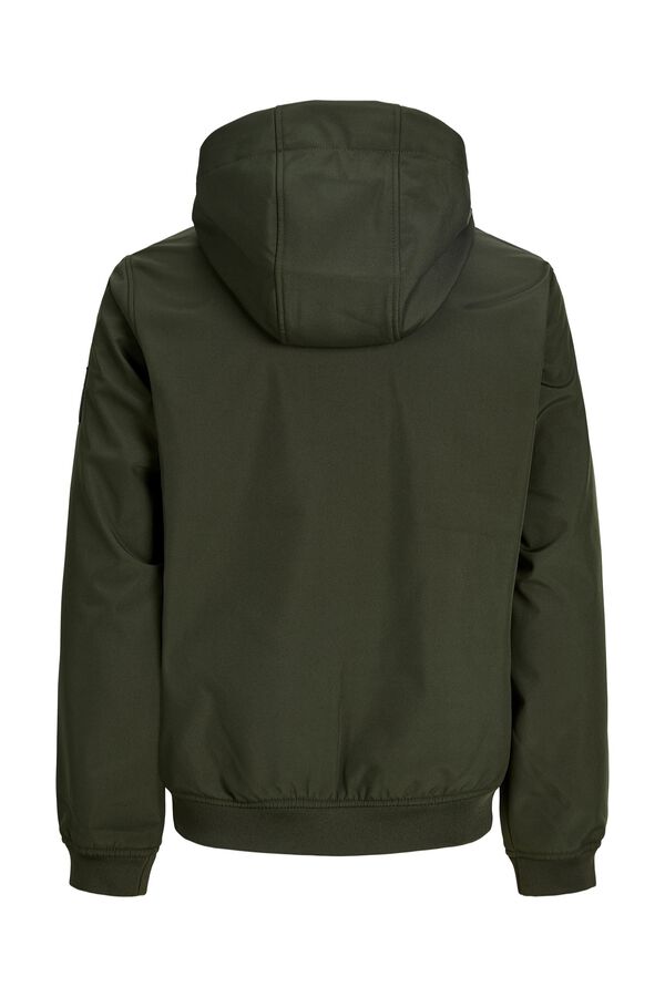 Jack & Jones Blus&atilde;o softshell com capuz verde
