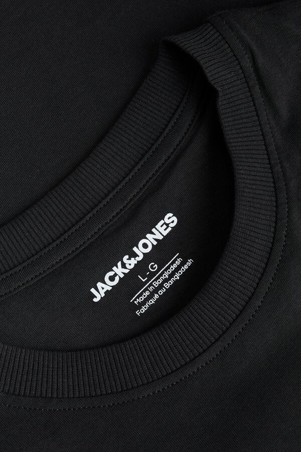 Jack & Jones PLUS T-shirt de manga curta estampada preto