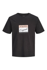 Jack & Jones PLUS T-shirt estampada de manga curta preto