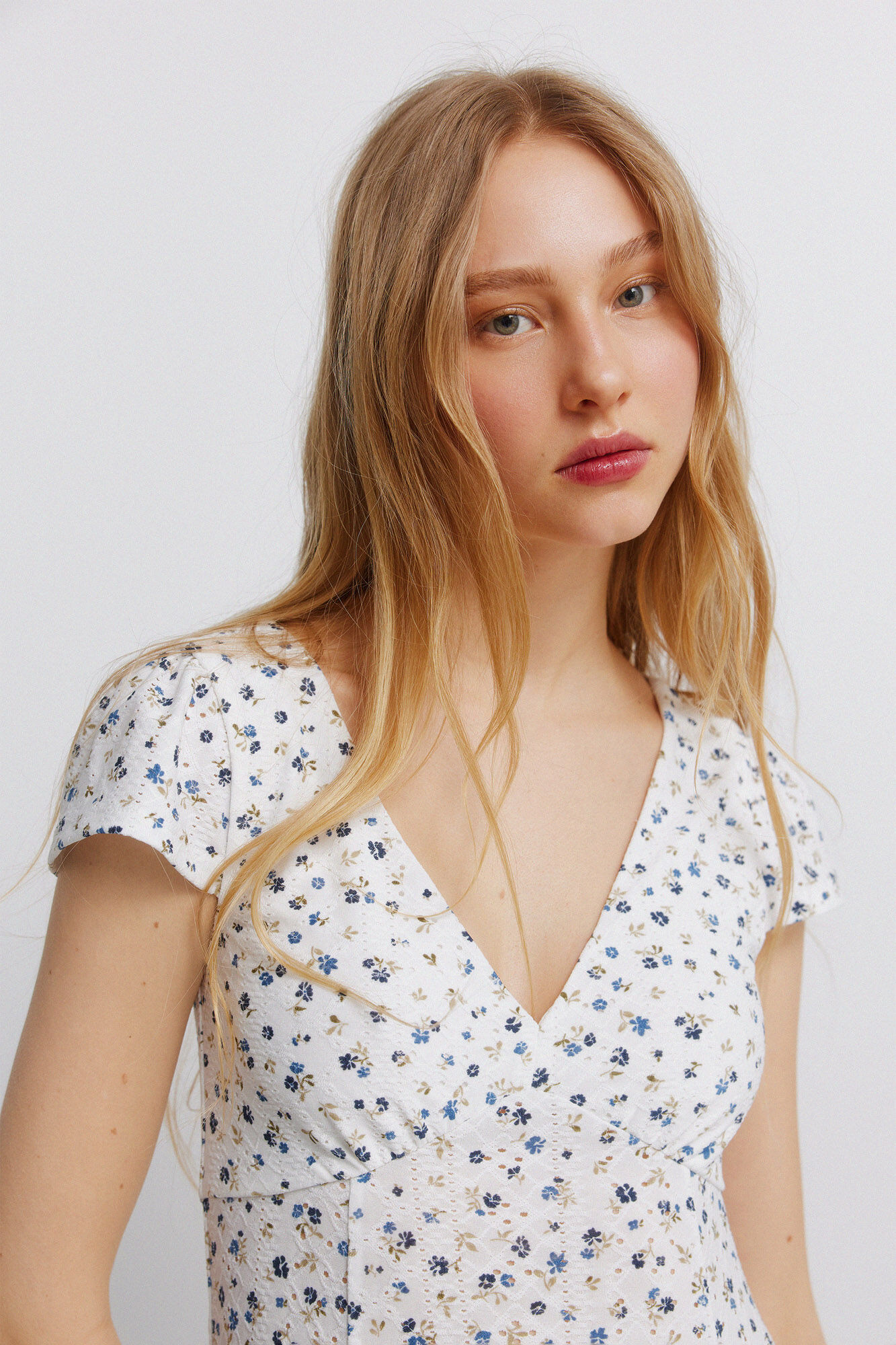 Springfield Vestido estampado de renda