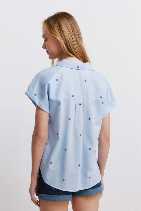 Springfield Camisa b&aacute;sica oxford azul