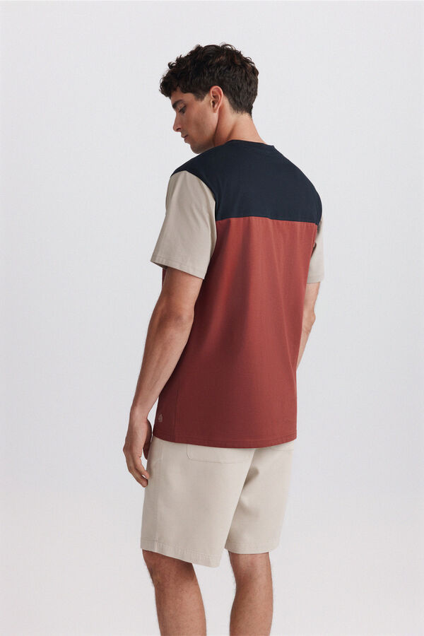 Springfield T-shirt color block vermelho