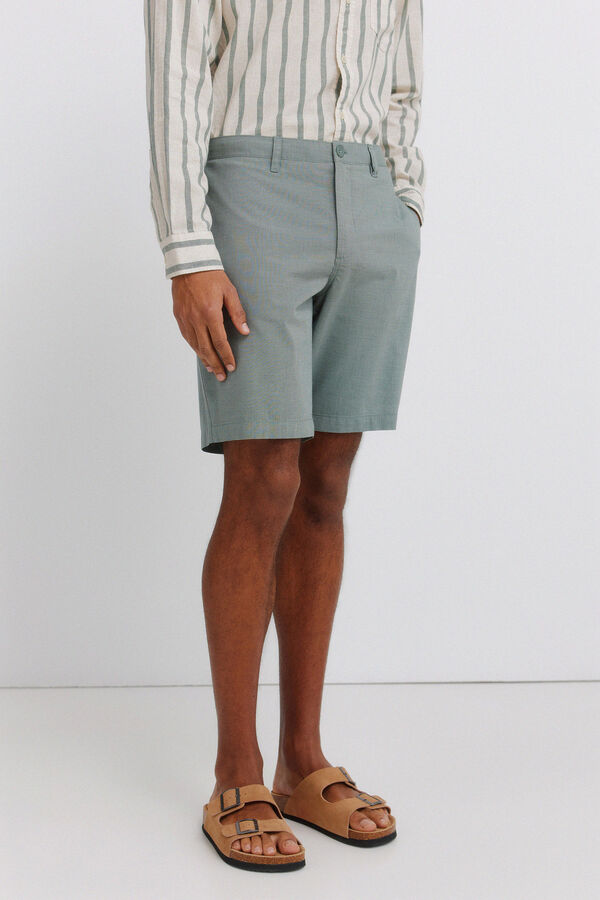 Springfield Bermudas estruturadas verde