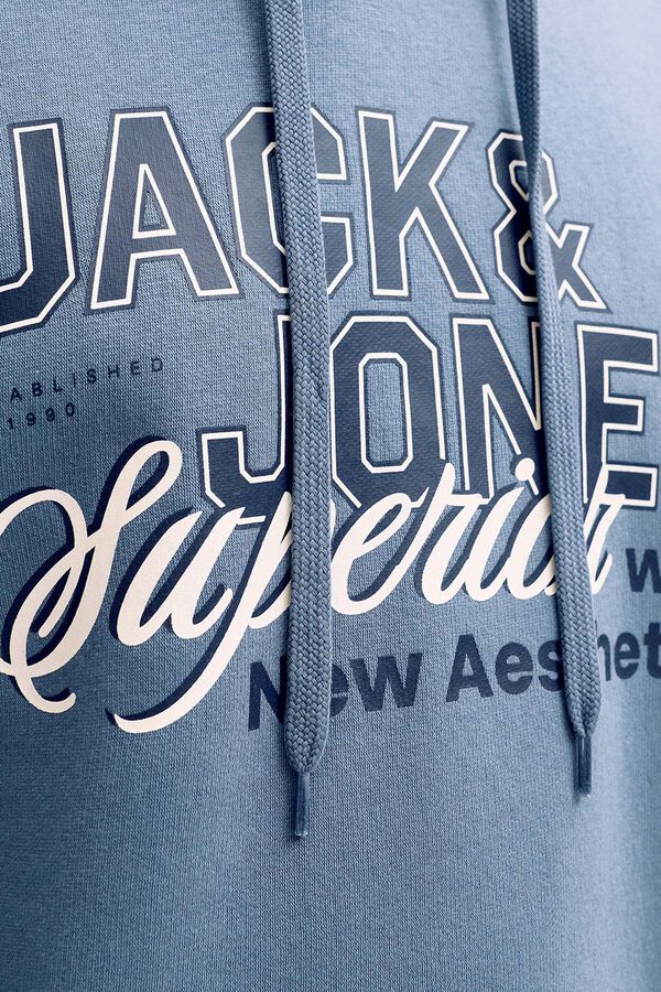 Jack & Jones Sweatshirt de capuz regular fit cinzento