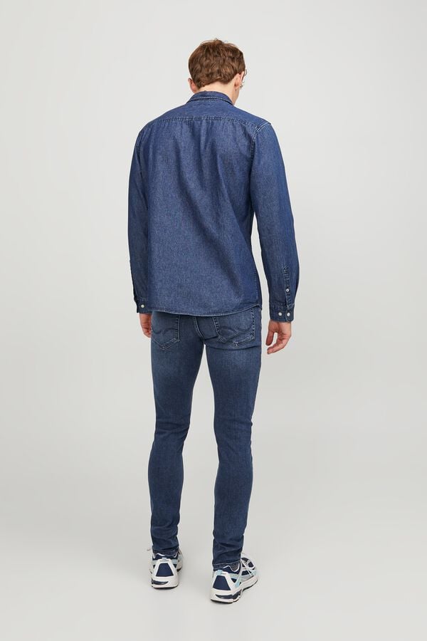 Jack & Jones Jeans slim cinco bolsos azul