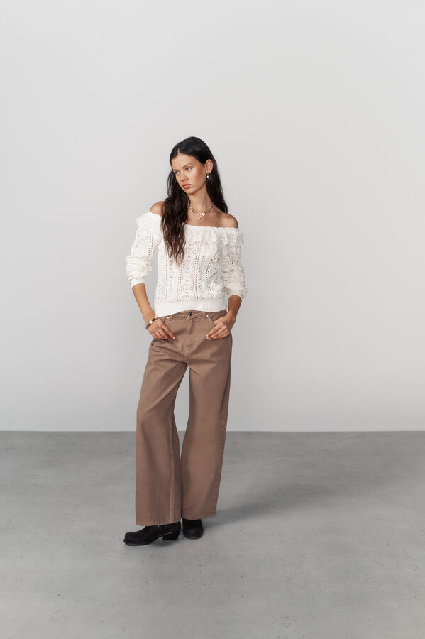 High Spirits Camisola Frillie branco