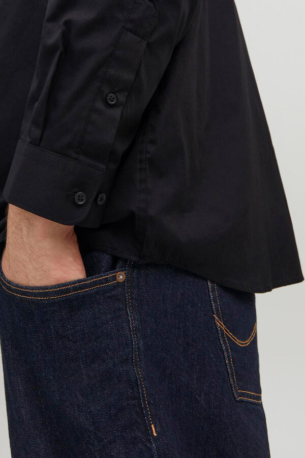 Jack & Jones PLUS Camisa clássica slim fit preto