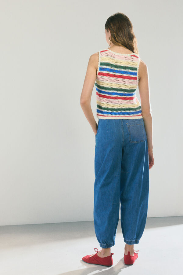 High Spirits Jeans Ribbon azul