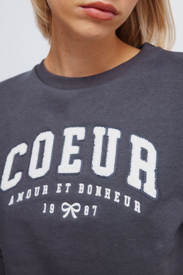 Springfield Sweatshirt "Coeur" cinzento