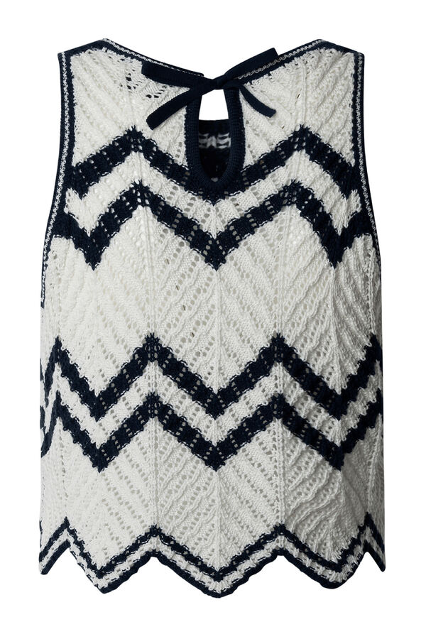 Pepe Jeans Top sem mangas Ollie  branco