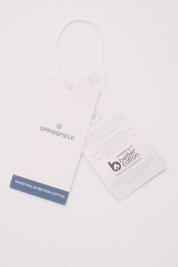 Springfield Polo estructura twill regular fit blanco
