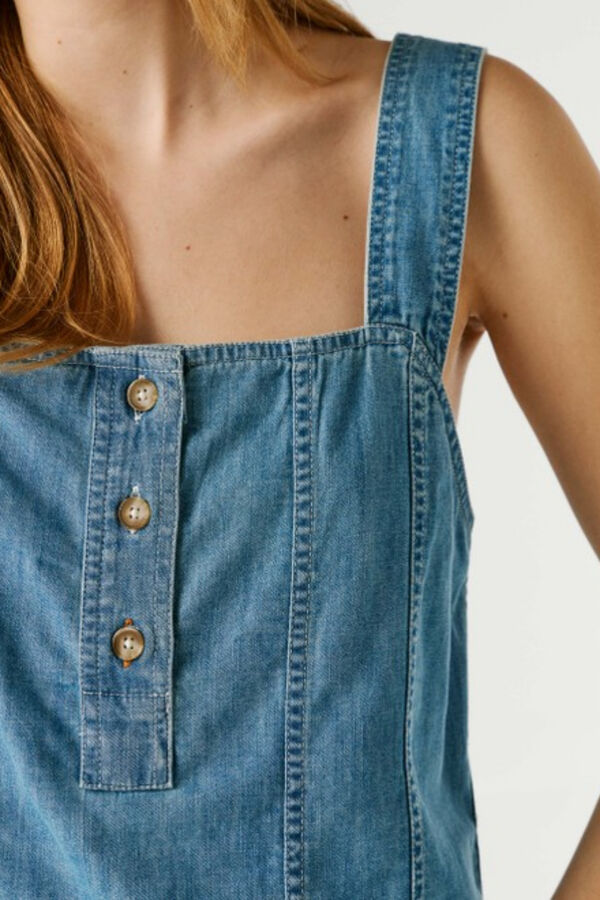 Pepe Jeans Colete leve em denim azul