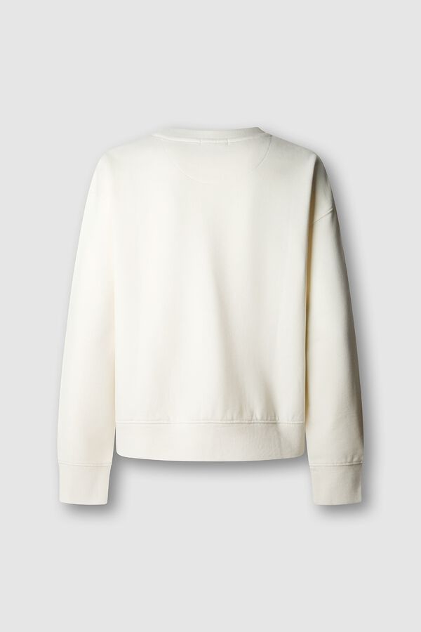 Pepe Jeans Sweatshirt de gola redonda com logo bege