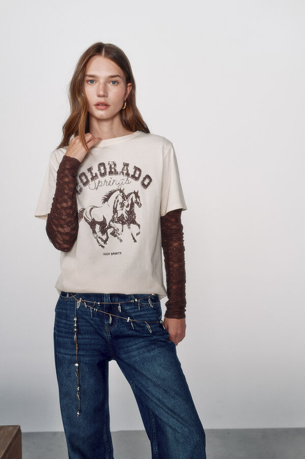 High Spirits T-shirt Stetson cru