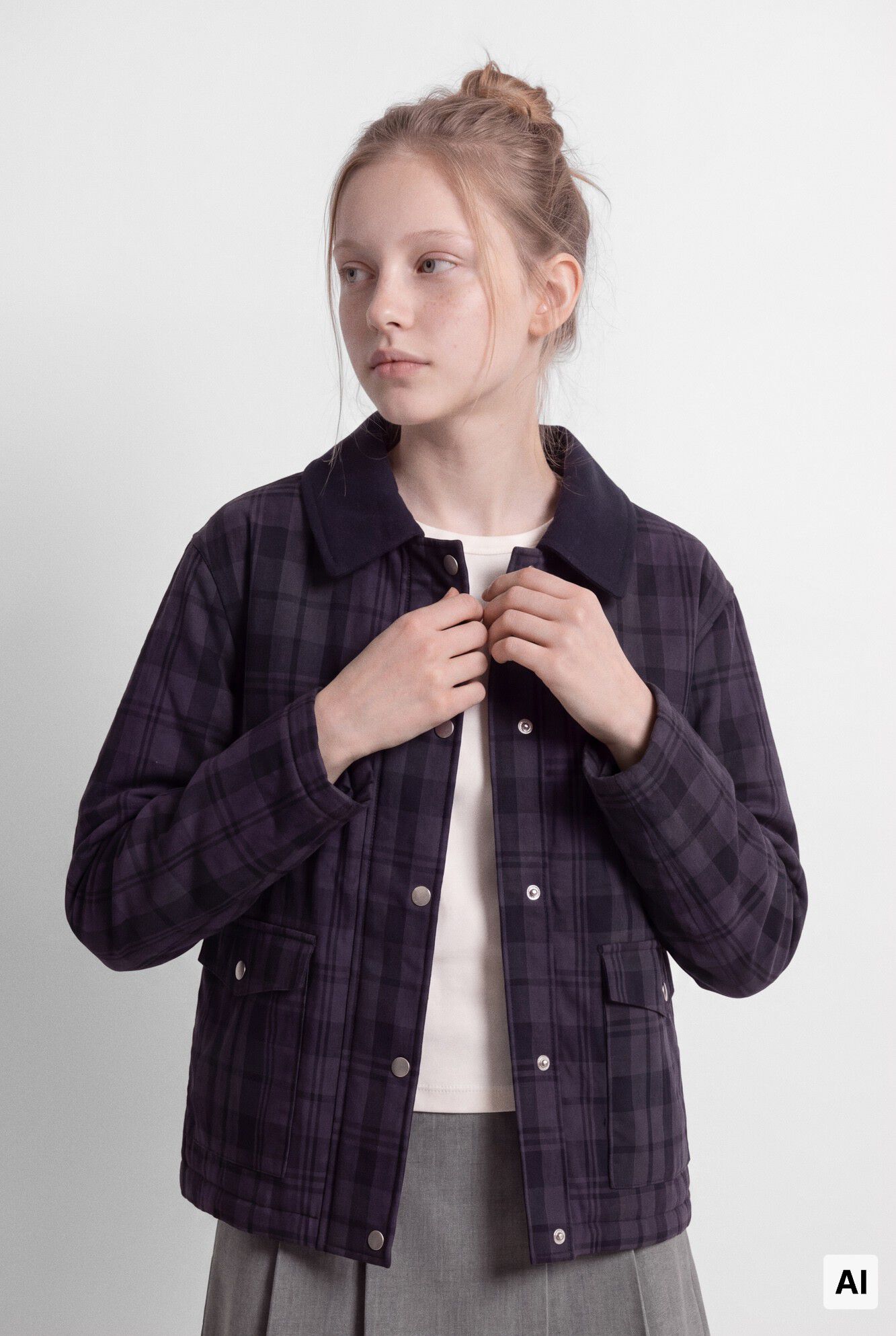 Springfield Kids Casaco aos quadrados para menina