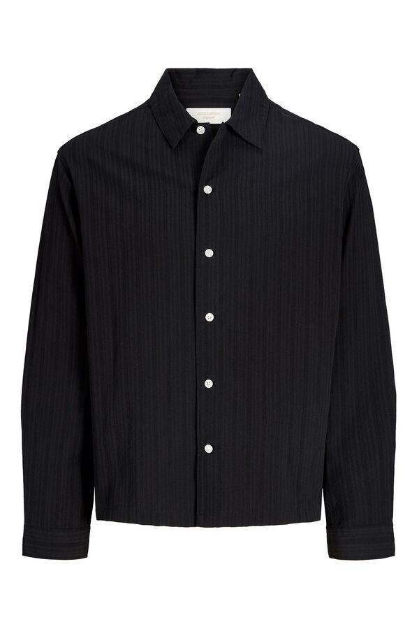 Jack & Jones Camisa texturizada preto
